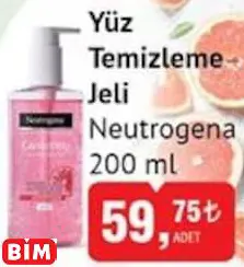 NEUTROGENA YÜZ TEMİZLEME JELİ NEUTROGENA YÜZ TEMİZLEME JELİ